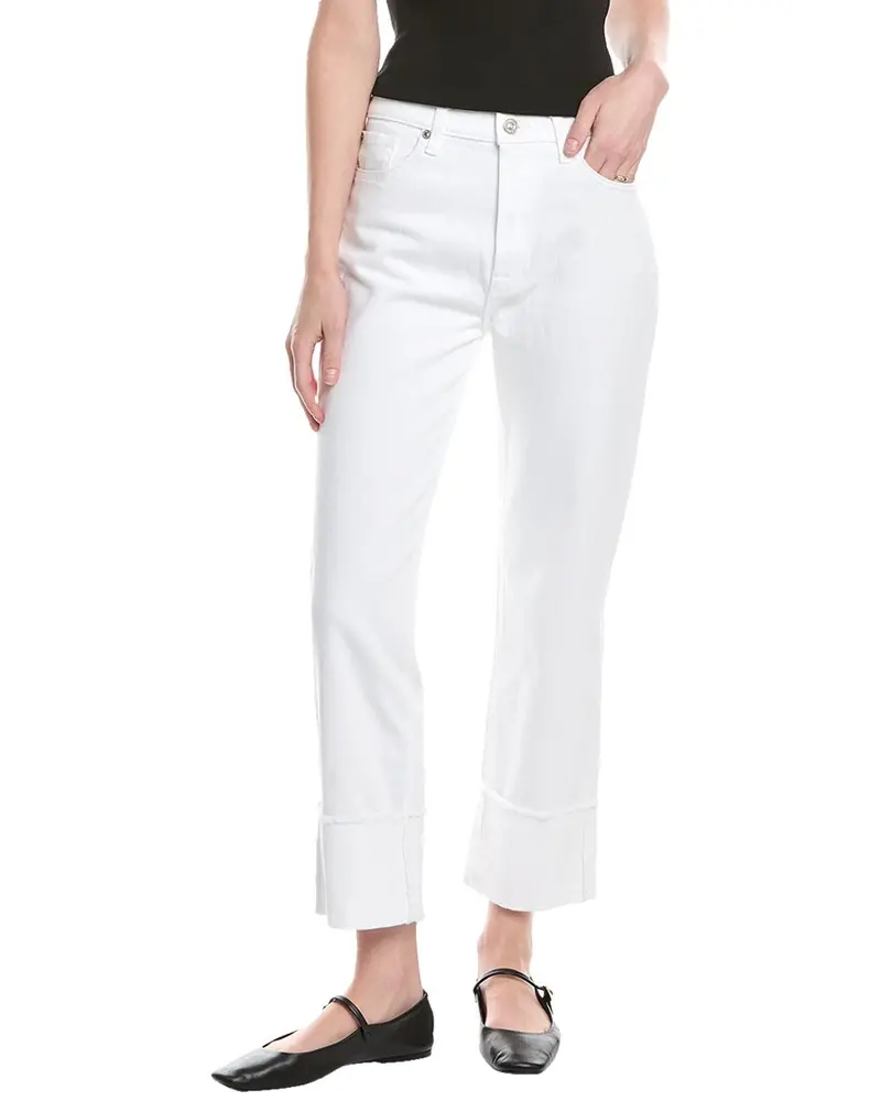 7 For All Mankind Logan White Stovepipe Jean 1