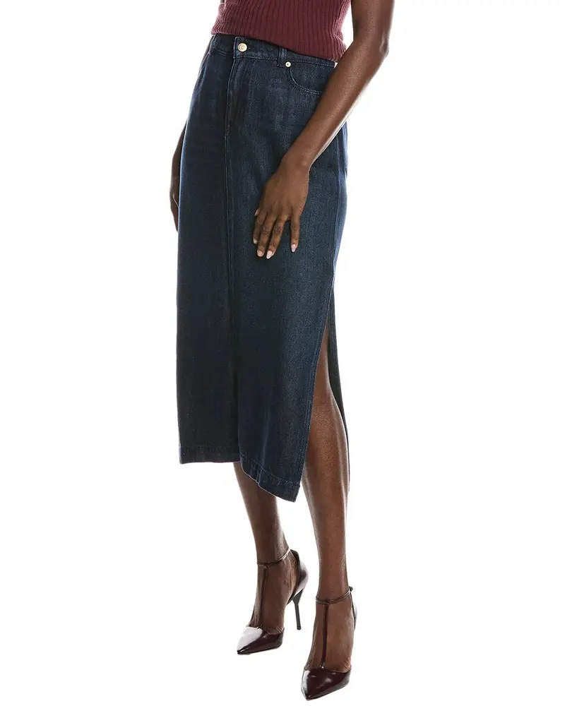 7 For All Mankind Midi Skirt 1