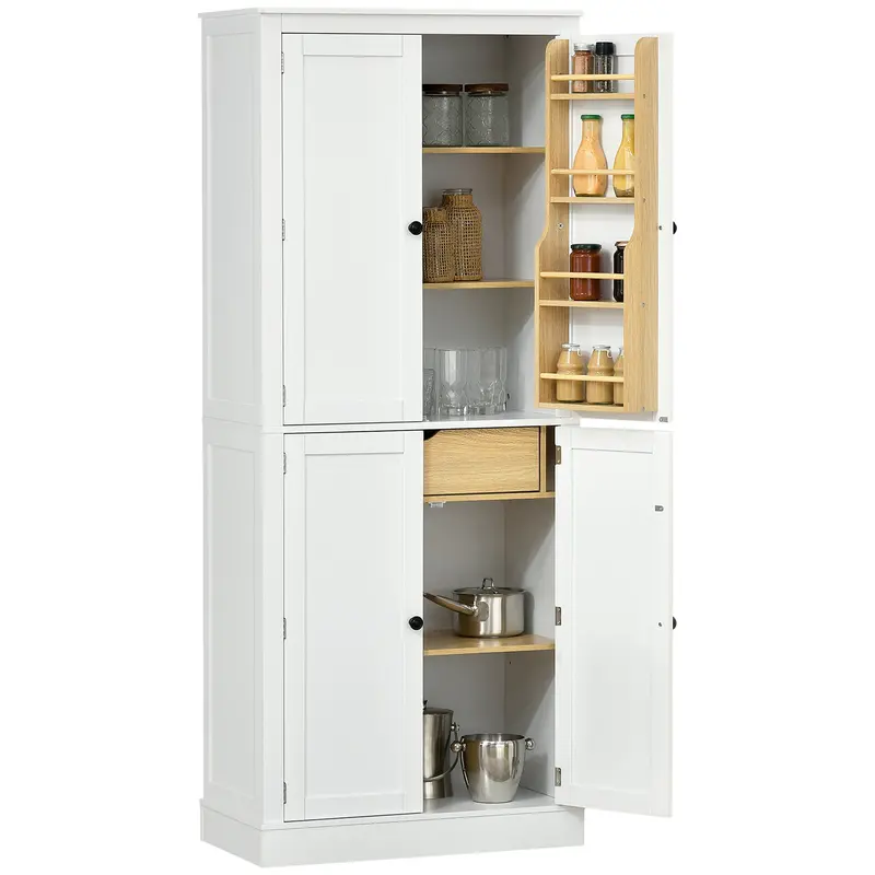 72" Kitchen Pantry Cabinet With 5-Tier Shelves 1