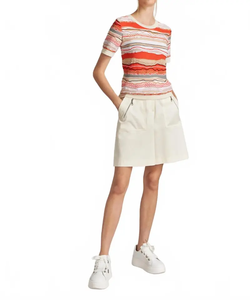 Abstract Top In Orange Multi 1