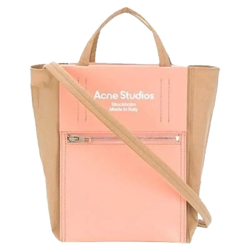 Acne Logo Mini Tote Crossbody Bag Aev 1