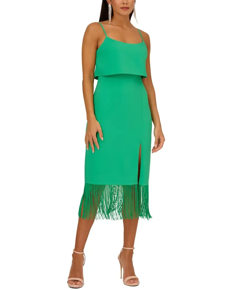 Adrianna By Adrianna Papell Eve Crepe Midi Dress 1