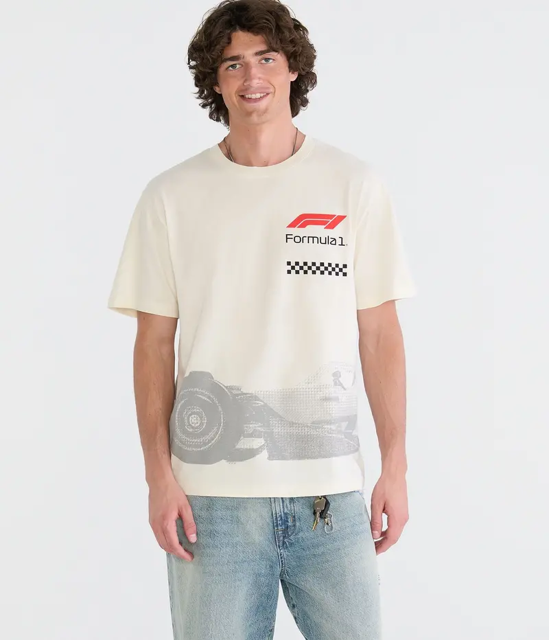 Aeropostale Formula 1 Wraparound Car Relaxed Graphic Tee 1