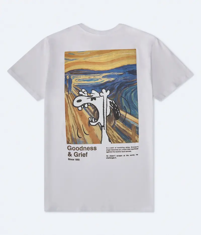Aeropostale Snoopy The Scream Relaxed Graphic Tee 1