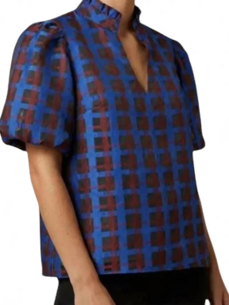 Aida Top In Blue 1
