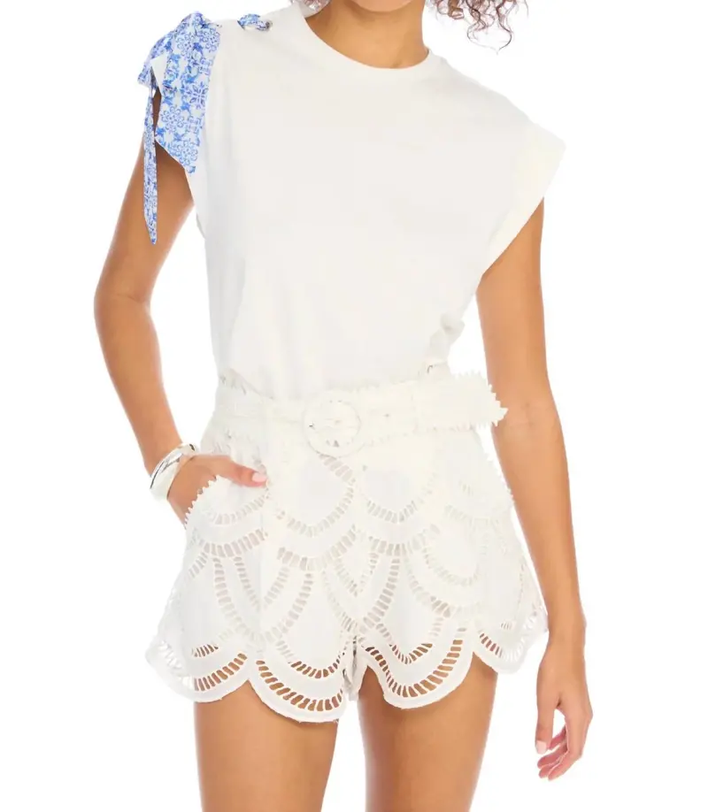 Ainsley Shorts In White 1