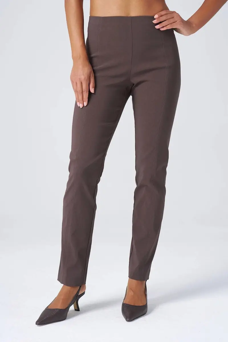 All-Season Tapered Pants In Bark 1