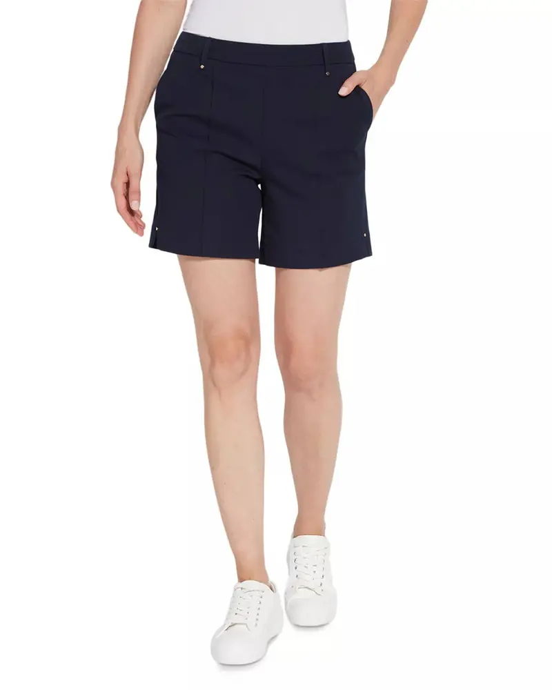 Amanda Stretch Twill Short In True Navy 1