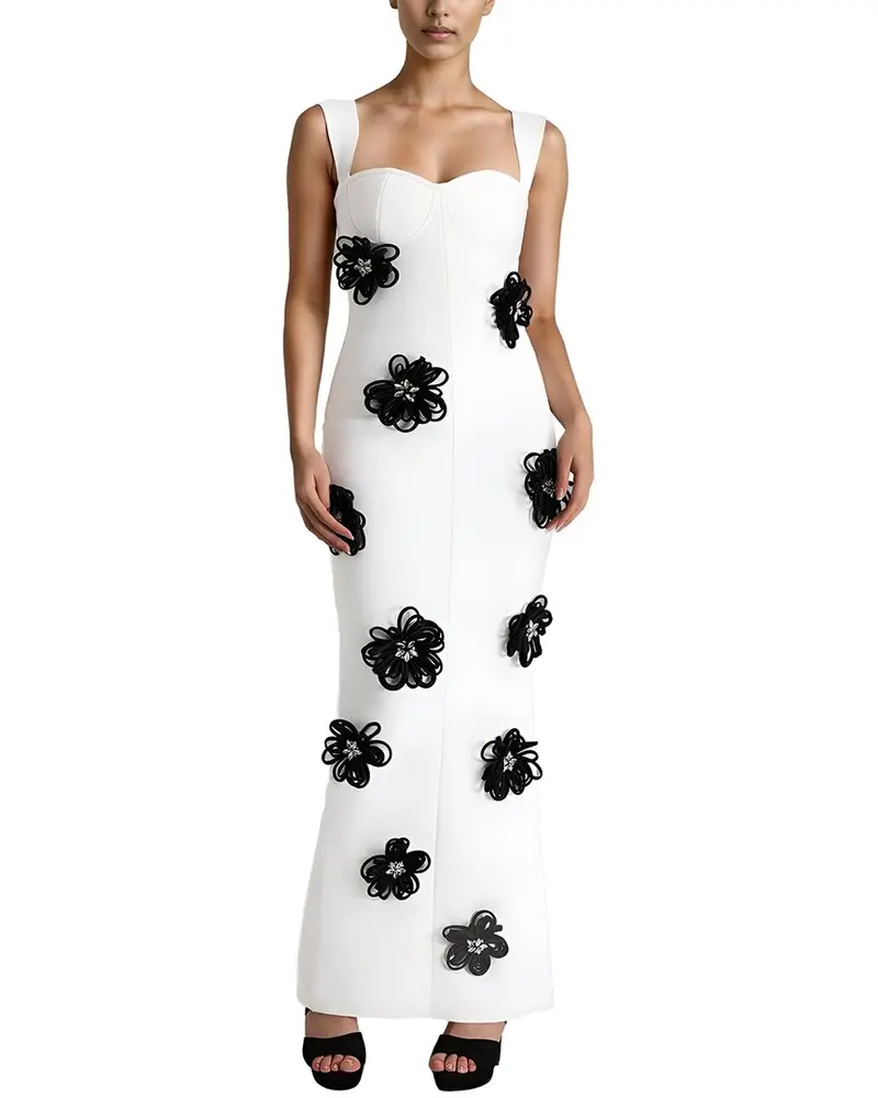 Amina Glam Printed Maxi Dress 1