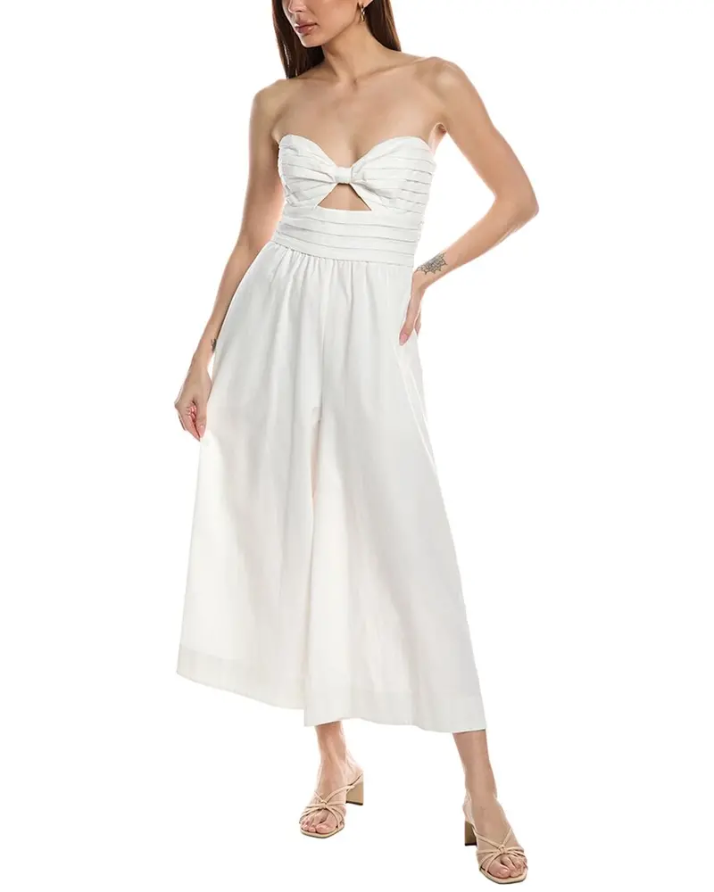 Amur Halter Pleated Maxi Dress 1