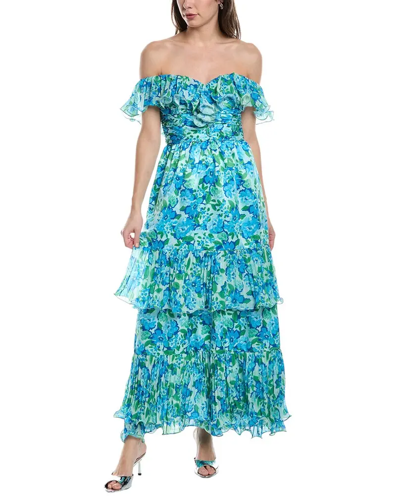 Amur Pia Pleated Midi Dress 1