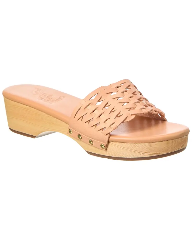 Ancient Greek Sandals Open Woven Leather Clog 1