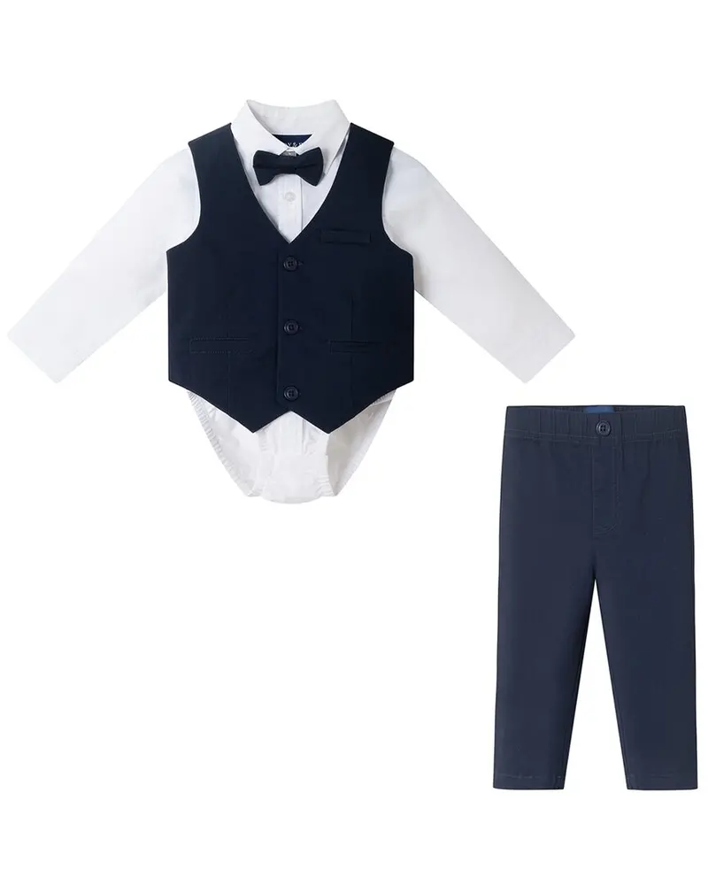Andy & Evan 4Pc Seersucker Set 1