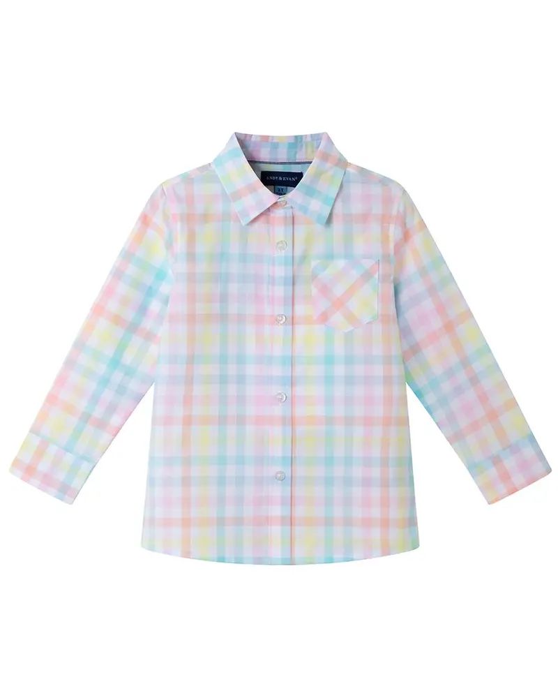 Andy & Evan Check Button-Down Shirt 1