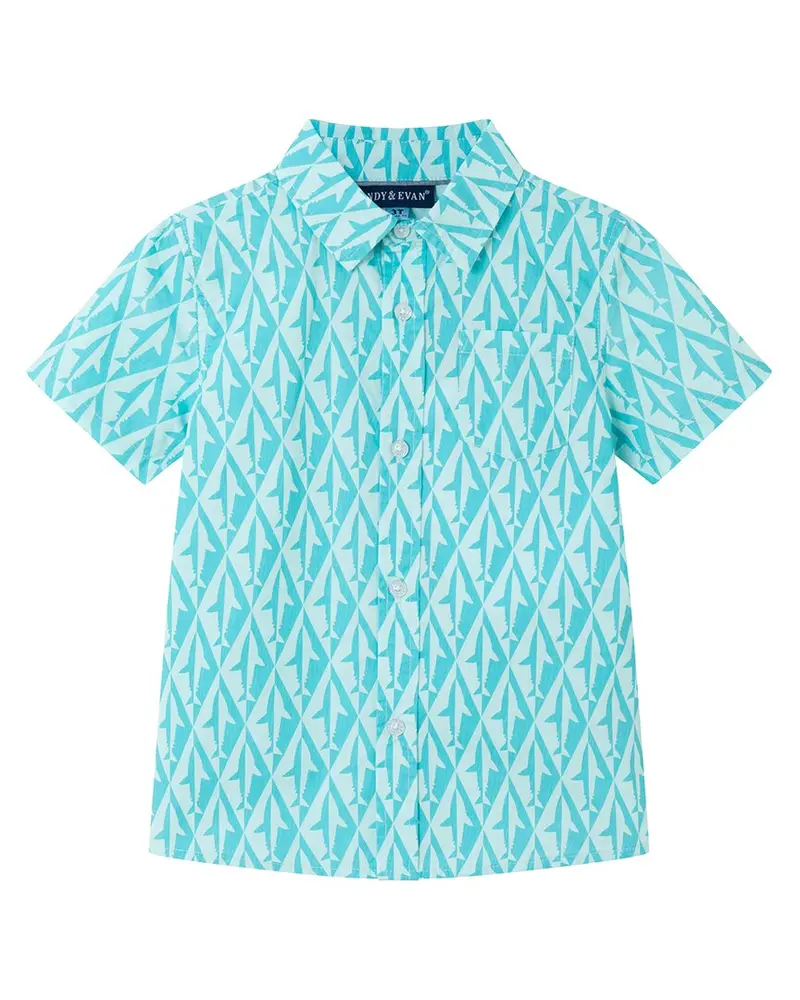 Andy & Evan Geo Shark Button-Down Shirt 1