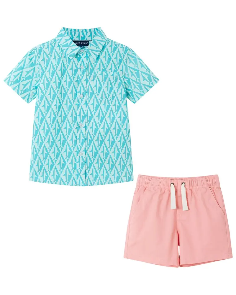 Andy & Evan Geo Shark Button-Down Shirt 1