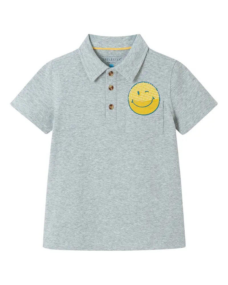 Andy & Evan Smile Pocket Polo Shirt 1
