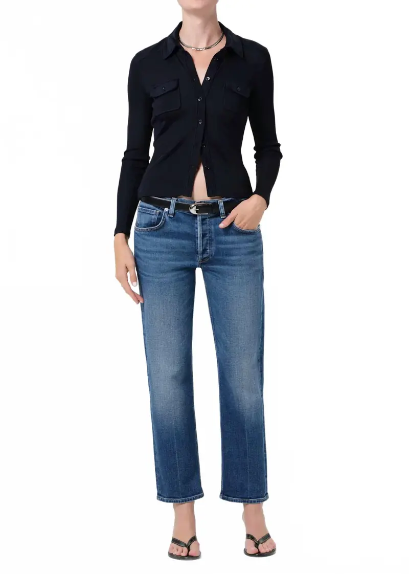 Anissa Low Rise Straight Jeans In Allister 1