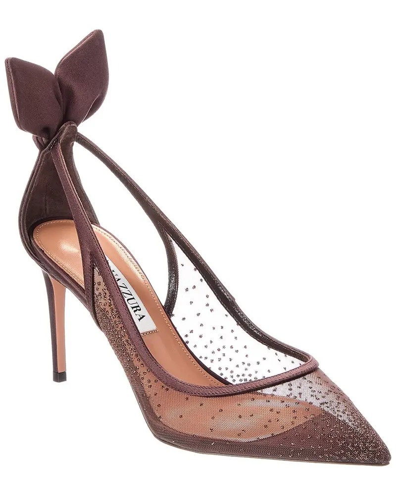 Aquazzura Aquazzura Decollete Mesh & Satin Pump 1