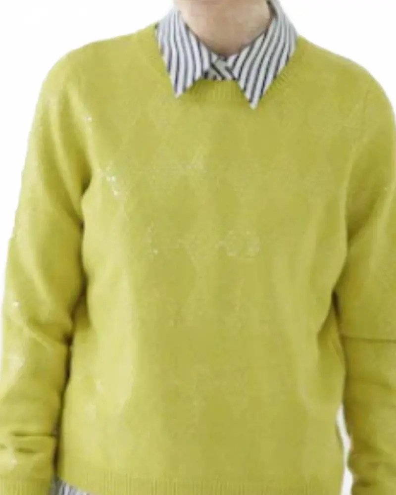 Arcadia Sequin Sweater In Neon 2