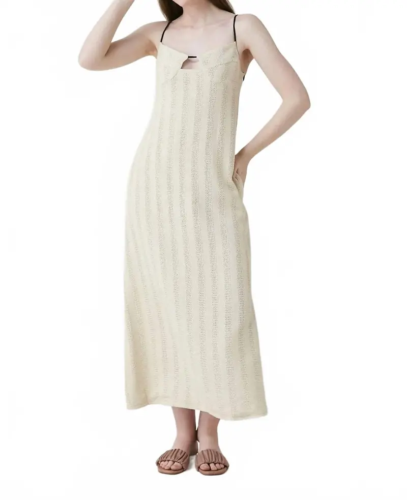 Aria Mai Dress In Beige 1