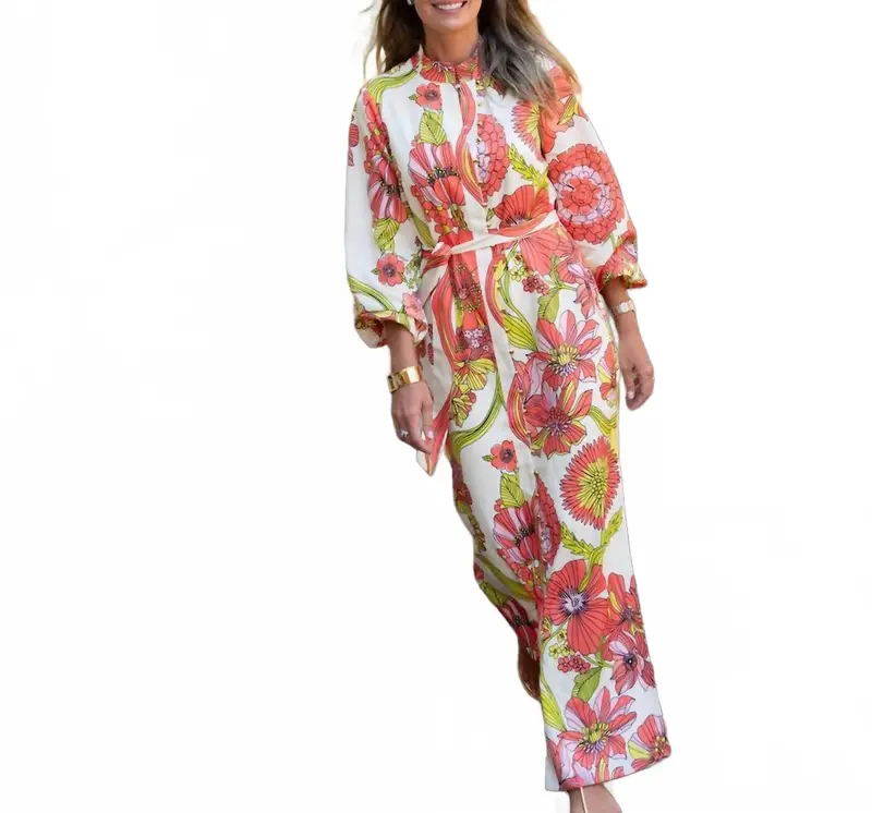 Aria Maxi Dress In Vintage Garden Floral 1