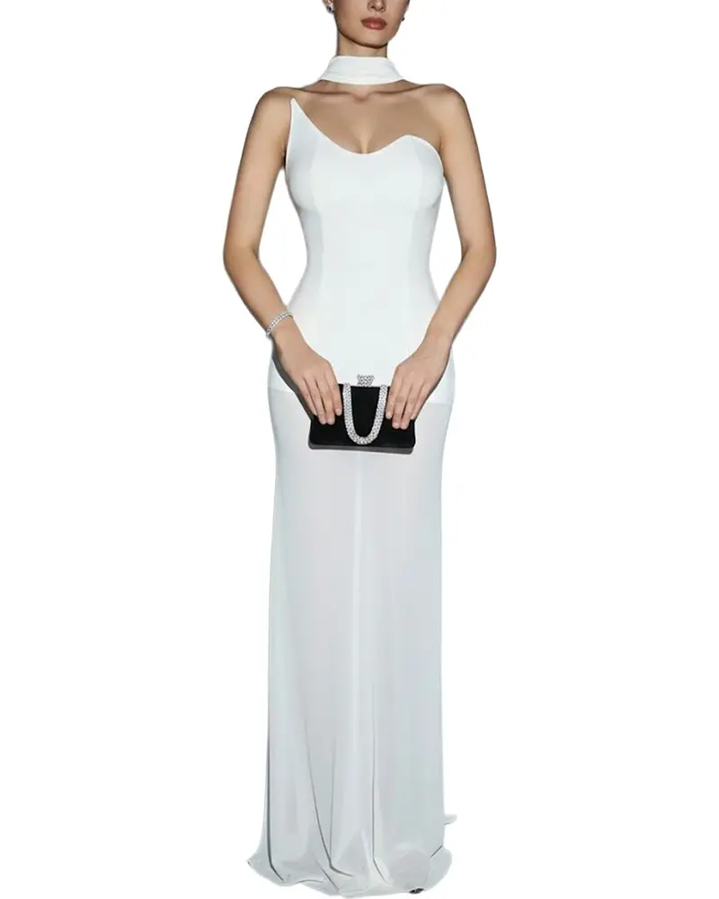Ariel Tesoro Solid Maxi Dress 1