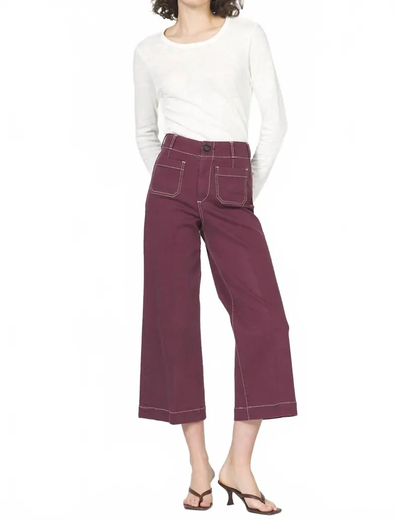 Audrey High Rise Crop Jean In Fig 1
