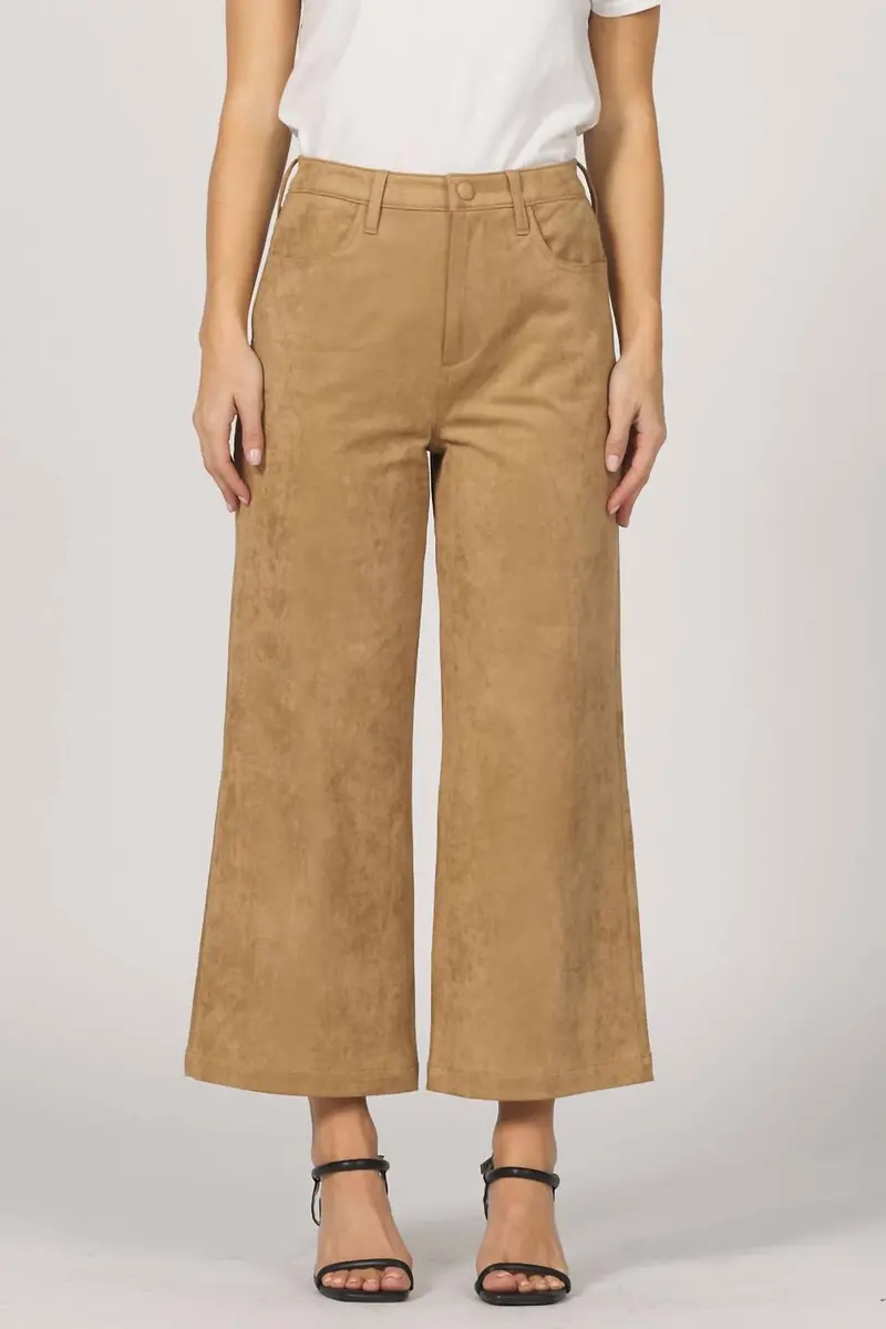 Audrey Suede Pant In Toffee 1