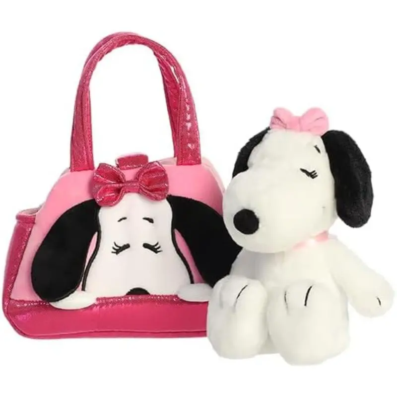 Aurora Fancy Pals Peanuts Belle With Purse Carrier - 8-Inch Plush Set 1