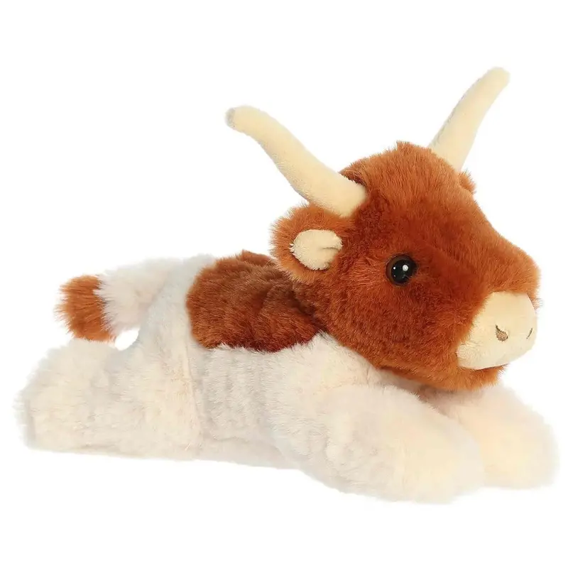 Aurora Flopsie Buck Longhorn Cow 8-Inch Stuffed Animal Plush 1
