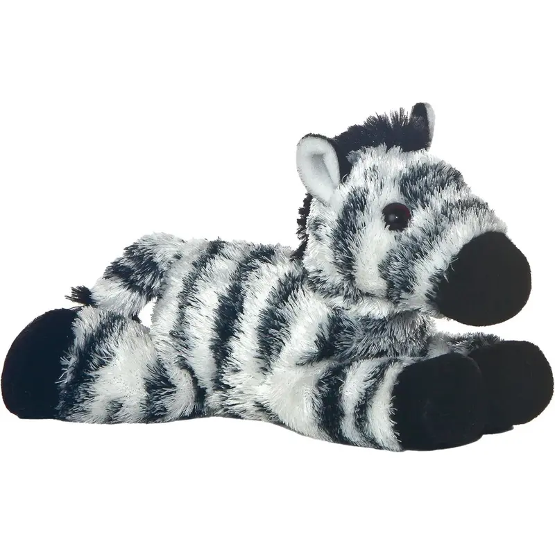 Aurora Mini Flopsie Zany The Zebra Stuffed Animal - 8-Inch Plush 1