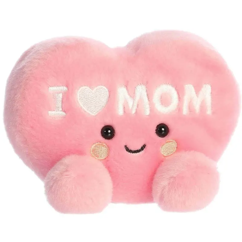 Aurora Palm Pals I Love Mom Heart Stuffed Toy - 5-Inch Plush 1