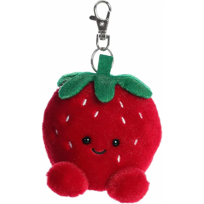 Aurora Palm Pals Juicy Strawberry Clip-On Stuffed Toy - 4-Inch Plush 1