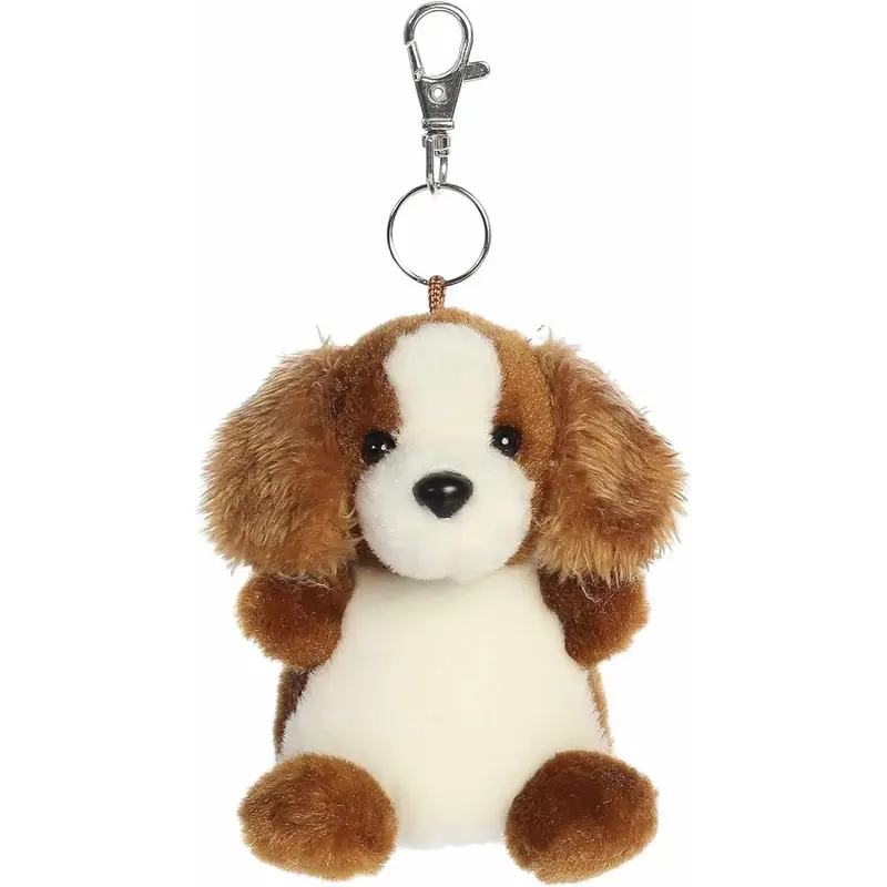 Aurora Palm Pals Lady Spaniel 4-Inch Clip-On Stuffed Animal Plush 1