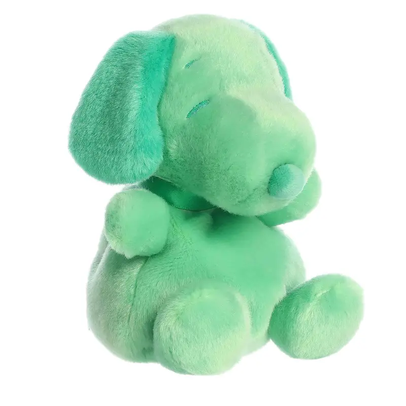 Aurora Palm Pals Peanuts Snoopy Color Collection Green 5-Inch Stuffed Animal Plush 1