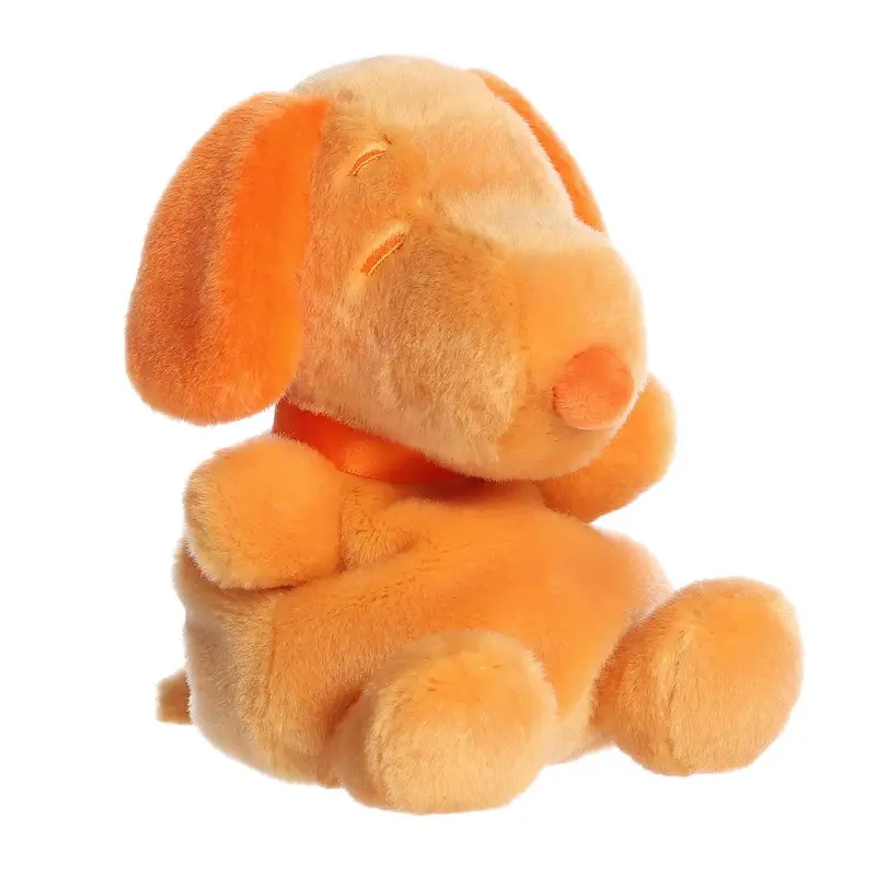 Aurora Palm Pals Peanuts Snoopy Color Collection Orange 5-Inch Stuffed Animal Plush 1