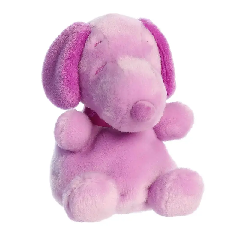 Aurora Palm Pals Peanuts Snoopy Color Collection Purple 5-Inch Stuffed Animal Plush 1