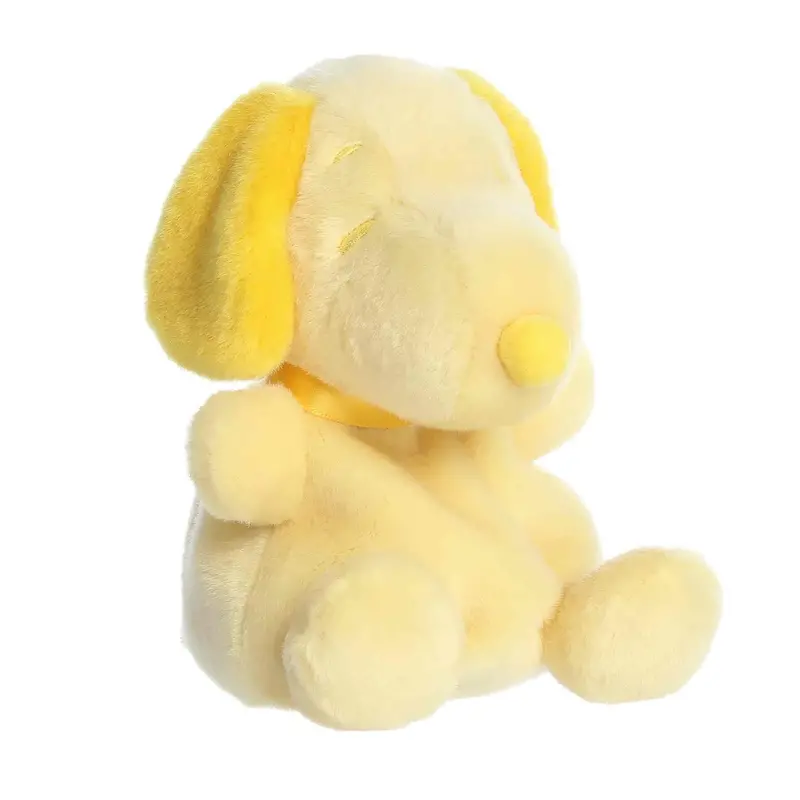 Aurora Palm Pals Peanuts Snoopy Color Collection Yellow 5-Inch Stuffed Animal Plush 1