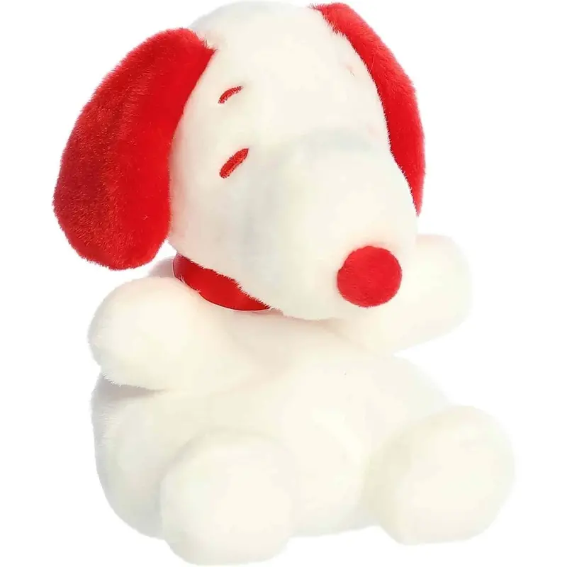 Aurora Palm Pals Peanuts Snoopy Red & White 5-Inch Stuffed Animal Plush 1