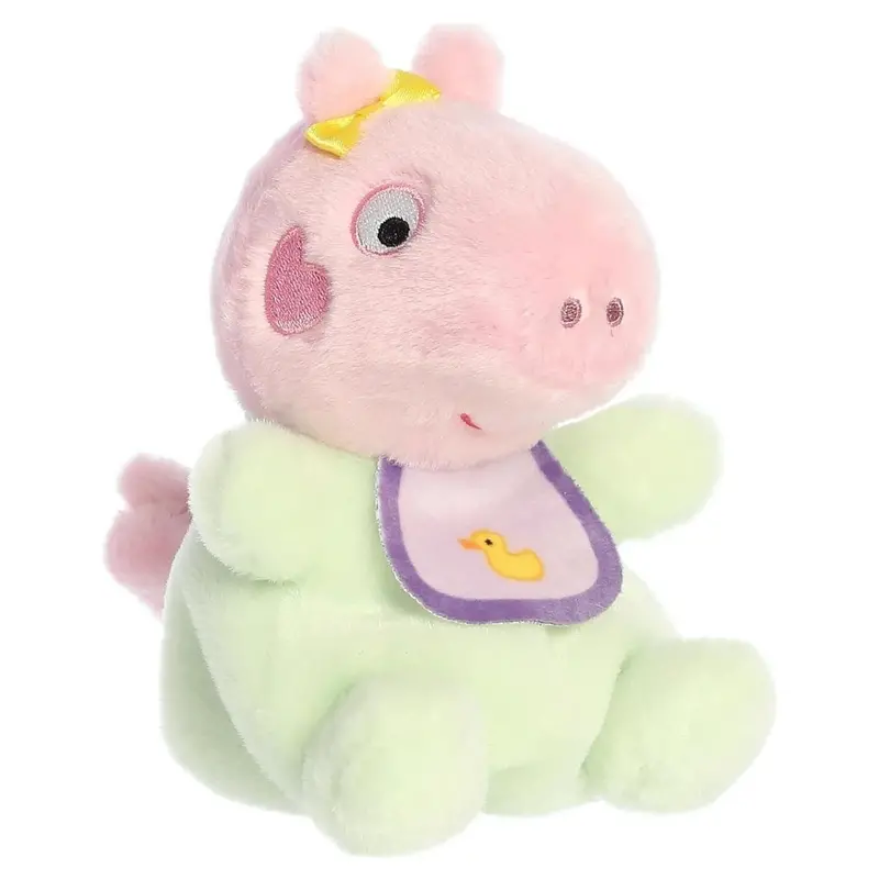 Aurora Palm Pals Peppa Pig Baby Evie With Bib Stuffed Animal - 5-Inch Plush 1