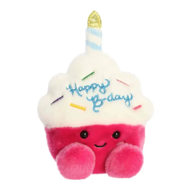Aurora Palm Pals Sparkle Birthday Cupcake Stuffed Toy - 5-Inch Plush 1
