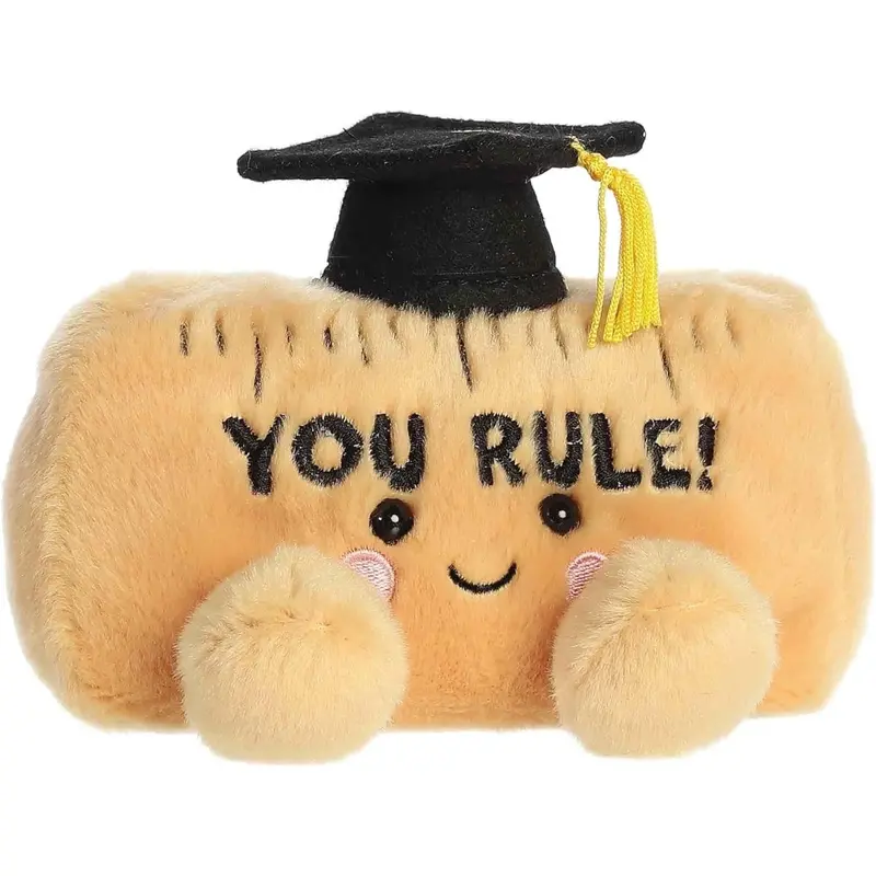 Aurora Palm Pals You Rule Ruler 5-Inch Graduation Stuffed Animal Plush 1