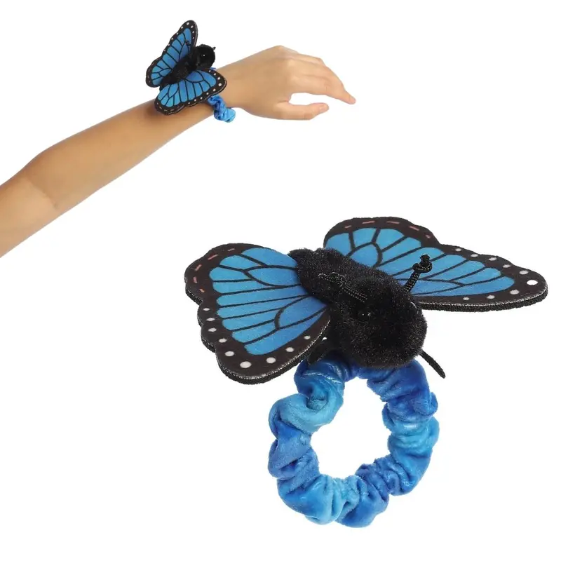 Aurora Wrist Flingers Blue Morpho Butterfly 5-Inch Wearable Stuffed Animal Plush 1