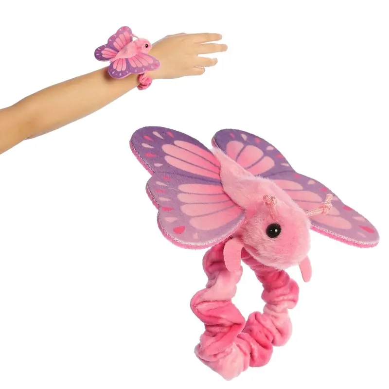 Aurora Wrist Flingers Blush Butterfly 5-Inch Wearable Stuffed Animal Plush 1
