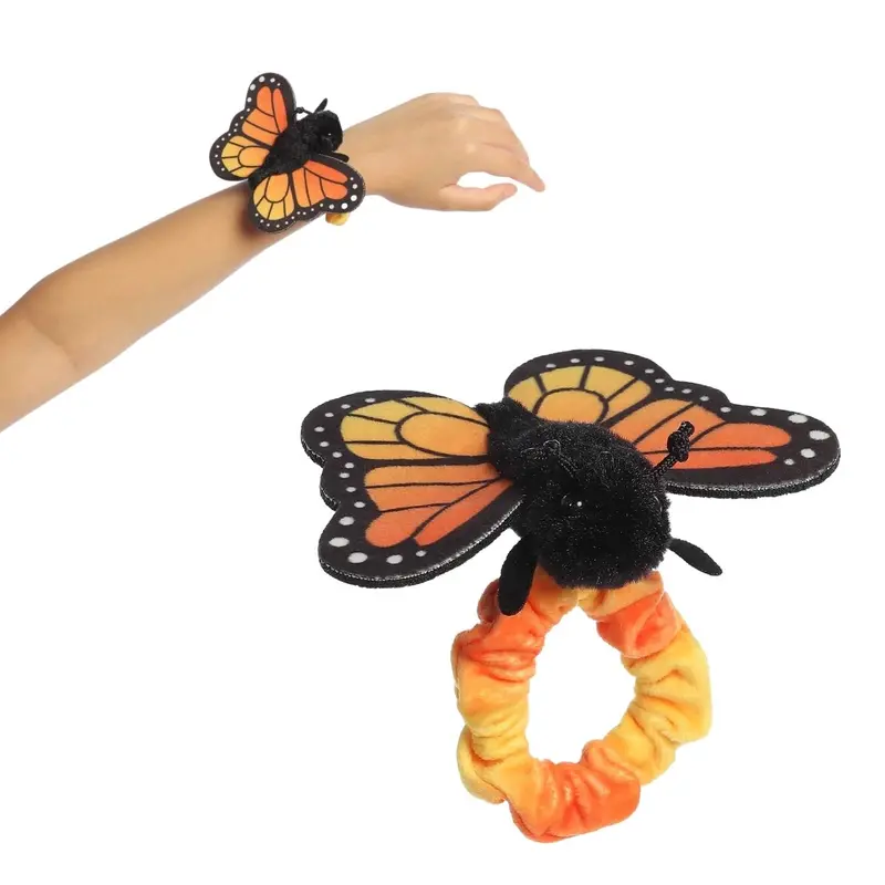 Aurora Wrist Flingers Monarch Butterfly 5-Inch Wearable Stuffed Animal Plush 1