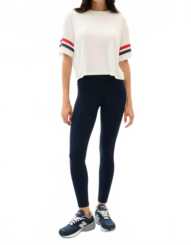 Ava Jersey Tee In White 1