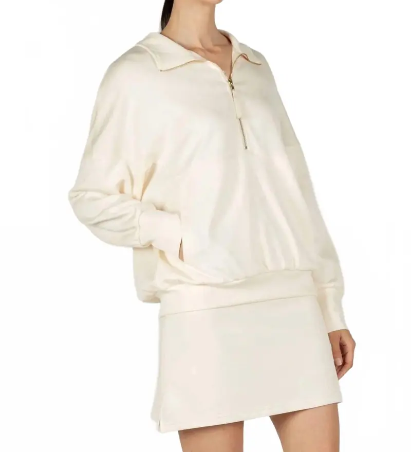Ava Pull-Up Skort In Eggshell 1