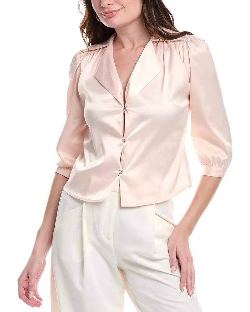 Avantlook Shirred Satin Top 1
