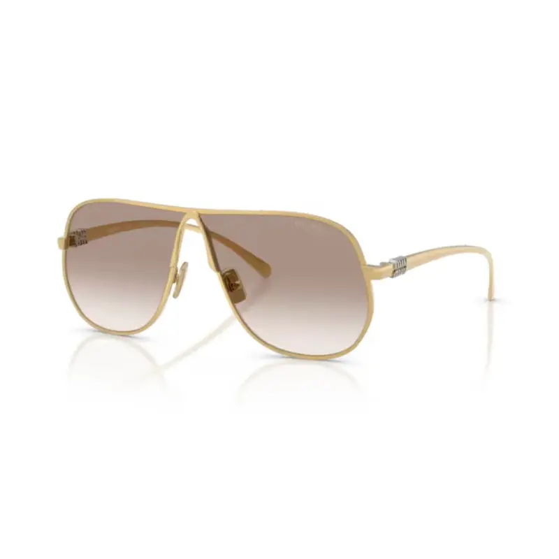 Aviator Sunglasses With Gold Metal Frame And Gradient Lenses 1